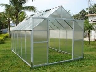 শ্রেষ্ঠ 10mm এই UV টুইন-প্রাচীর ছোট সাইজ Polycarbonate শখ গ্রীনহাউসের 8 &#39;এক্স 12&#39; RH0812