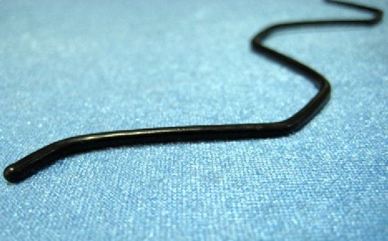2mm ব্যাস প্লাস্টিক লেপ ধাতু শীট মধ্যে বেছে নিন ইস্পাত আঁকাবাঁকা টেলিগ্রাম, 2000mm লম্বা