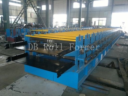 IBR এবং ঢেউখেলান ডাবল লেয়ার রোল বিরচন মেশিন 5.5 KW পিএলসি কন্ট্রোল