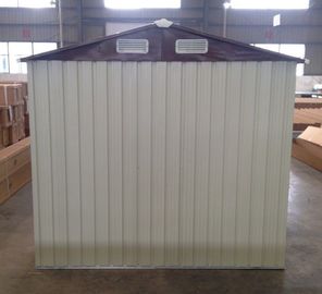 10x12 &#39;Prefab অ্যাপেক্স মেটাল গার্ডেন সংগ্রহস্থল ডোর সহচরী সঙ্গে বর্ষণ